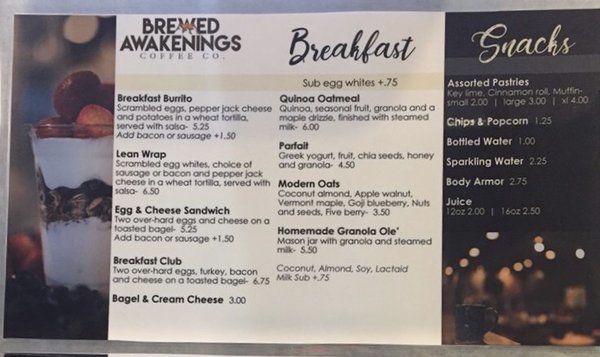 Menu photo 8 Brewed Awakenings Coffee Williams, AZ Menu photo 8 Brewed Awakenings Coffee Williams, AZ