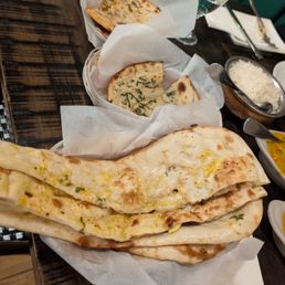 Naan galore. Naan galore.