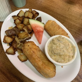 Clary's Corner Cafe - South Your Mouth Breakfast Egg Rolls - Cafes Near Me - Lake Worth, Florida