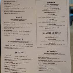 Woking Dragon - Menu