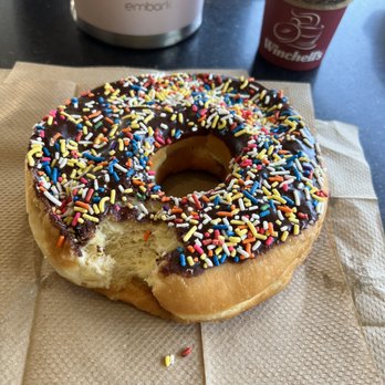 Winchell's Donut House - First bite. . . - Donuts Near Me - Riverside, California
