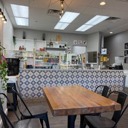 TIABI Coffee & Waffle - The counter area.