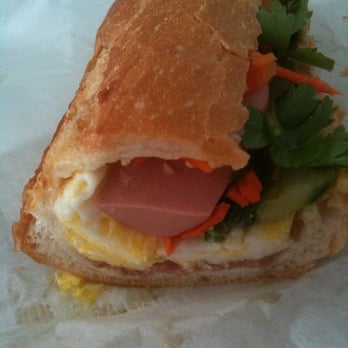 Cafe Nho - Egg & sausage sandwhich - Vietnamese Near Me - Hawthorne, California