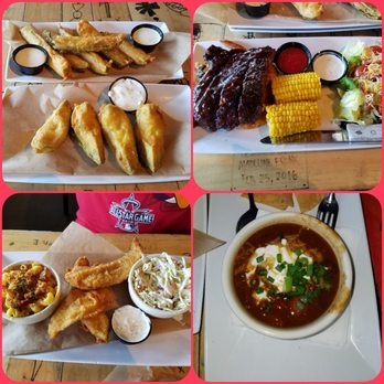 Fronk's - Fried Pickles, fried avocados,  fish,n chips, ribs,  smoked sausage chili! - Burgers Near Me - Bellflower, California