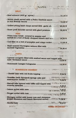 Menu photo 1 Áncora Seville, SE