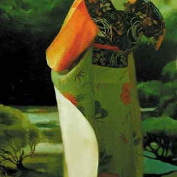 Zimou Tan - Tranquility, 24"x48", oil on canvas - Art Classes Near Me