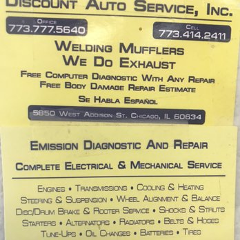 Discount Auto Service - Auto Repair Near Me - Chicago, Illinois Discount Auto Service - Auto Repair Near Me - Chicago, Illinois