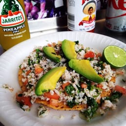 Shrimp Ceviche Tostadas