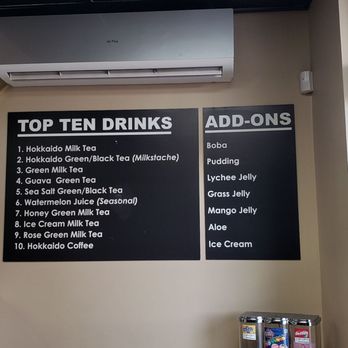 Nest Tea House - Nest Tea House Top Ten Drinks Menu. A must try. - Bubble Tea Near Me - Arcadia, California