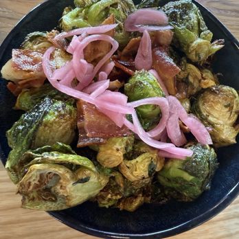 Ash & Elm Cider - Maple bacon Brussel sprouts - Cideries Near Me - Carmel, Indiana