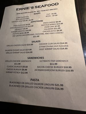 Menu photo 6 Ernie's Seafood Restaurant North Richland Hills, TX Menu photo 6 Ernie's Seafood Restaurant North Richland Hills, TX
