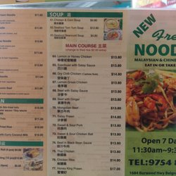 Fresh Noodle - Menu1