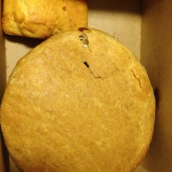 Boston Market - Cornbread and the pot pie. Decent size for the price.