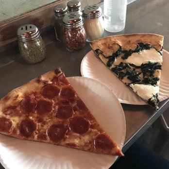 Home Slice Pizza - Pepperoni and the white and spinach pizza - Pizza Near Me - Austin, Texas Home Slice Pizza - Pepperoni and the white and spinach pizza - Pizza Near Me - Austin, Texas
