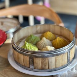 Dumpling Empire - 6 Tri-Color Steamed Soup Buns