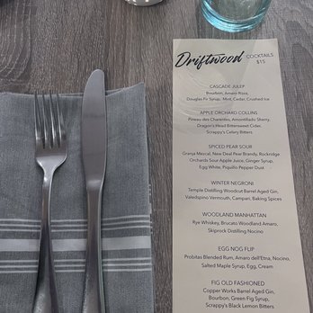Driftwood - Cocktail Menu - Seafood Near Me - Seattle, Washington Driftwood - Cocktail Menu - Seafood Near Me - Seattle, Washington