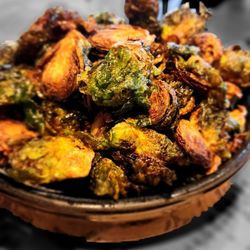 Mochilero Kitchen - Flash fried Brussels