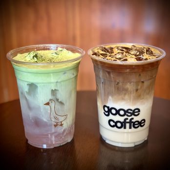 Goose Coffee - Coconut cloud matcha and Golden goose - Coffee & Tea Near Me - Rancho Cucamonga, California Goose Coffee - Coconut cloud matcha and Golden goose - Coffee & Tea Near Me - Rancho Cucamonga, California