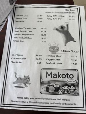 Menu photo 3 Makoto Japanese Restaurant Burnaby, BC Menu photo 3 Makoto Japanese Restaurant Burnaby, BC