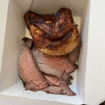 Kinder's Meats Deli BBQ - Smoked Chicken Quarters and Smoked Marinated Ball Tip - Delis Near Me - Hercules, California Kinder's Meats Deli BBQ - Smoked Chicken Quarters and Smoked Marinated Ball Tip - Delis Near Me - Hercules, California