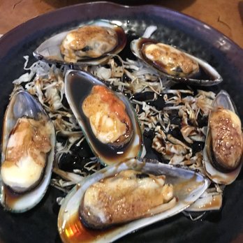 Mikado Sushi - Green Mussel - mussels are decent size and sauce is woooh! Yummy! - Sushi Bars Near Me - Chandler, Arizona Mikado Sushi - Green Mussel - mussels are decent size and sauce is woooh! Yummy! - Sushi Bars Near Me - Chandler, Arizona