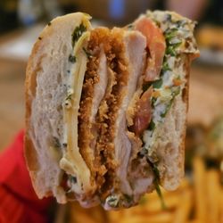 Merriment Social - Chicken gyro sandwich