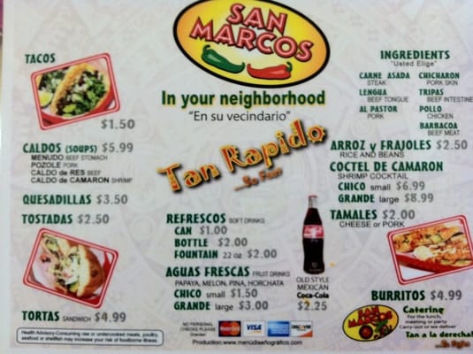 Menu photo 8 San Marcos Restaurant Toledo, OH Menu photo 8 San Marcos Restaurant Toledo, OH