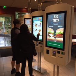 McDonald's - All ordering is done via touch screens!