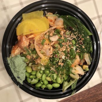 Poke Bowl - Salmon, Scallop, Seaweed salad,... with Gochujang sauce - Seafood Near Me - San Francisco, California Poke Bowl - Salmon, Scallop, Seaweed salad,... with Gochujang sauce - Seafood Near Me - San Francisco, California