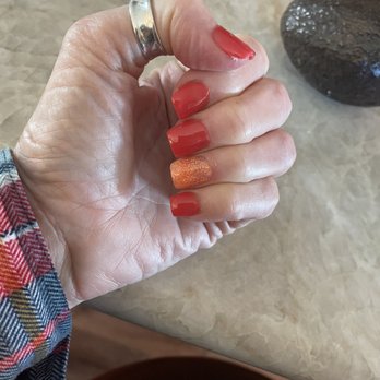 Venus Nails & Hair - Did a good job on the powder acrylic nails the only thing was she chose the wrong sparkle so she had to take it off and get the right one. - Nail Salons Near Me - El Cajon, California