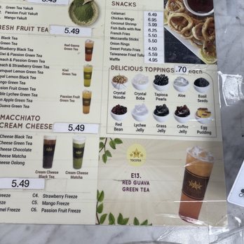 Toco Tea - Menu - Bubble Tea Near Me - El Sobrante , California Toco Tea - Menu - Bubble Tea Near Me - El Sobrante , California