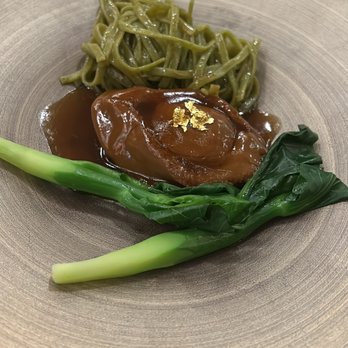 Yao - Braised Africa abalone spinach noodles - Cantonese Near Me - New York, New York Yao - Braised Africa abalone spinach noodles - Cantonese Near Me - New York, New York