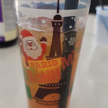 Paris Banh Mi - Peach Green Tea Boba - Vietnamese Near Me - Kansas City, Missouri