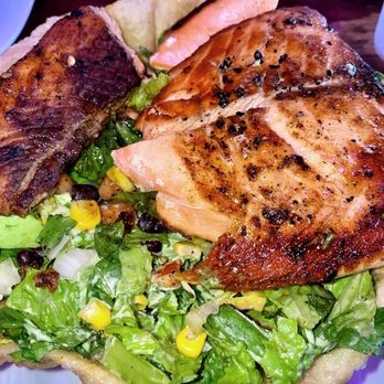 Lola's Tex-Mex Restaurant - Salmon Taco Salad - Tex-Mex Near Me - Andover, New Jersey Lola's Tex-Mex Restaurant - Salmon Taco Salad - Tex-Mex Near Me - Andover, New Jersey