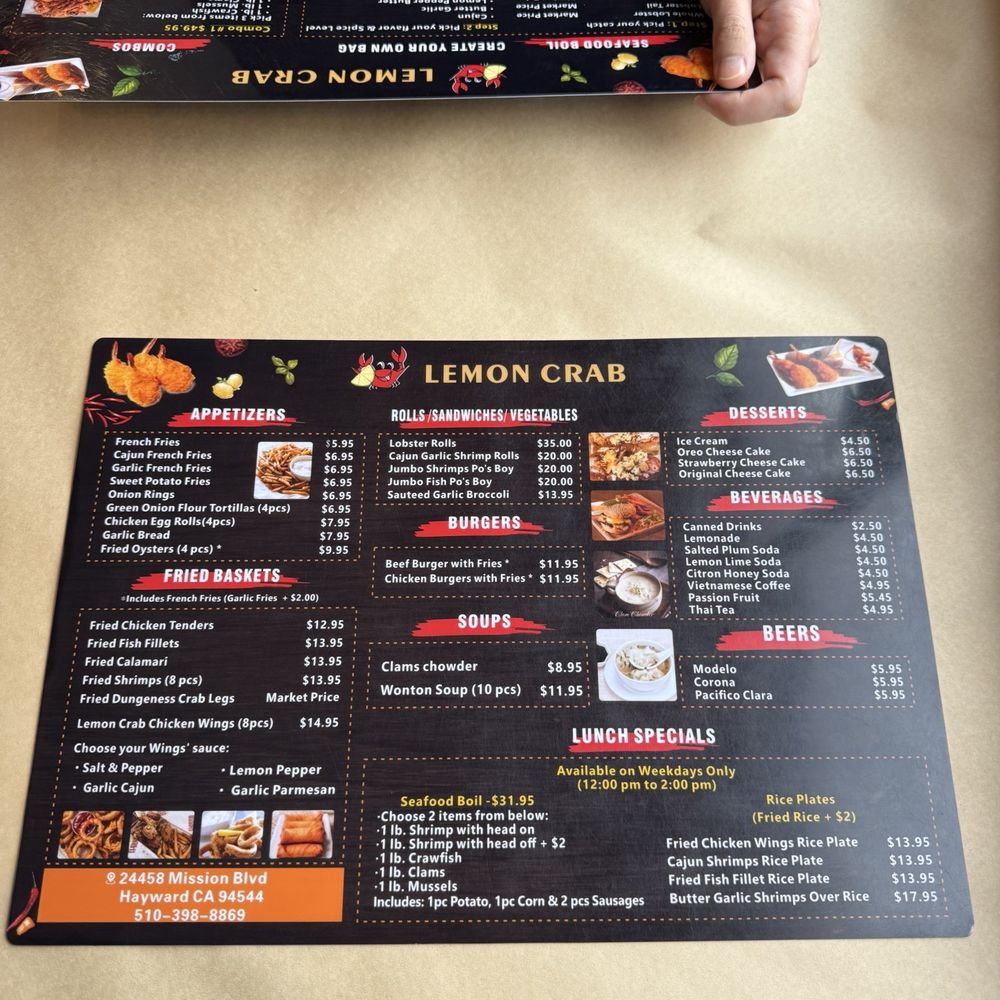 Lemon Crab - Seafood Near Me - Hayward, California Lemon Crab - Seafood Near Me - Hayward, California