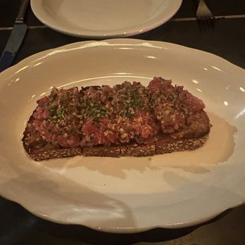 Dunsmoor - bluefin tuna toast - American Near Me - Los Angeles, California