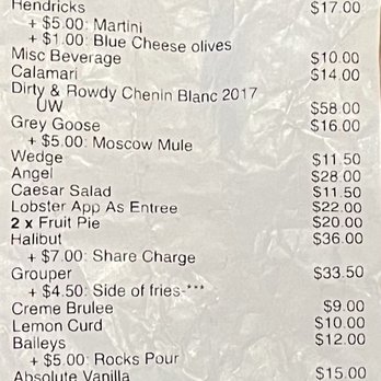 On the Verandah - a receipt for a restaurant - New American Near Me - Highlands, North Carolina On the Verandah - a receipt for a restaurant - New American Near Me - Highlands, North Carolina
