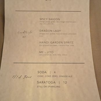 Co Lạc - Drinks Menu - Vietnamese Near Me - New York, New York