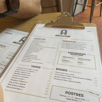 Ancestral Bar - Menu - Bars Near Me - Barcelona, B