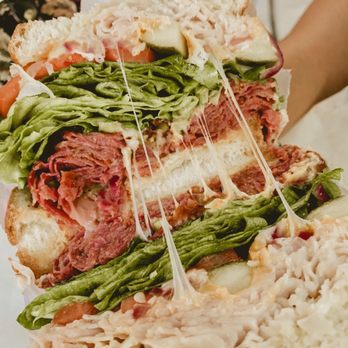 Perry's Joint - a large sandwich with meat, cheese and lettuce - Sandwiches Near Me - Pasadena, California