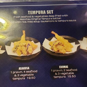 Shitamachi Tendon Akimitsu - Menu - Tempura Meal Set - Japanese Near Me - Toronto, Ontario