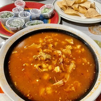 Super Burrito - a bowl of soup with tortillas and tortillas - Mexican Near Me - Whittier, California