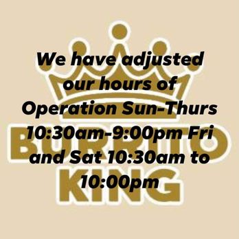 Burrito King - Updated hours of operation! As of April 18, 2020 - Mexican Near Me - Novi, Michigan