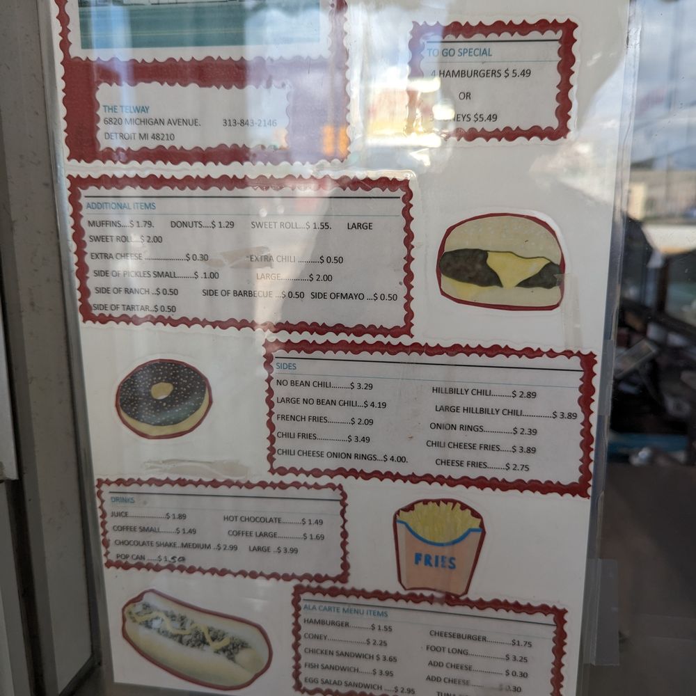 Telway Hamburgers - Menu (Aug 2023) - Burgers Near Me - Detroit, Michigan Telway Hamburgers - Menu (Aug 2023) - Burgers Near Me - Detroit, Michigan