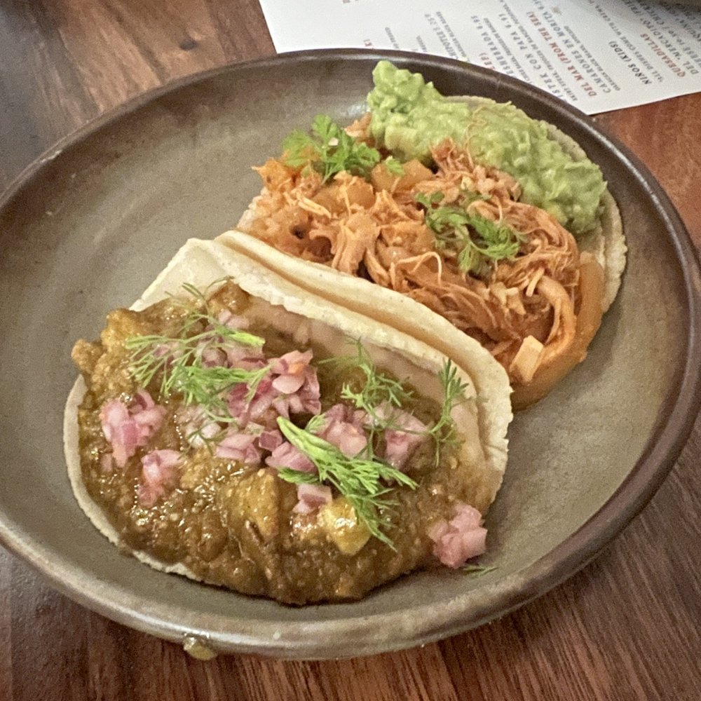 Corazon Comedor - Chicharron and Pollo con Poblano en Crema. IG: @amei.eats - Mexican Near Me - Santa Barbara, California Corazon Comedor - Chicharron and Pollo con Poblano en Crema. IG: @amei.eats - Mexican Near Me - Santa Barbara, California