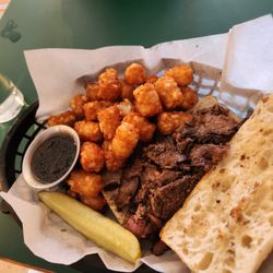 Norwegian Hollow Hideaway - Shaved beef with tots