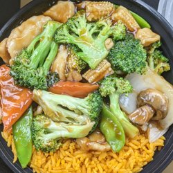 China Garden - Chicken and vegetable lunch with plain fried rice