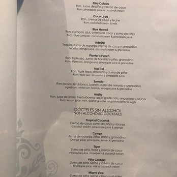 JOIA Paraíso by Iberostar - One of many drink menus - Hotels Near Me - Punta Maroma, ROO