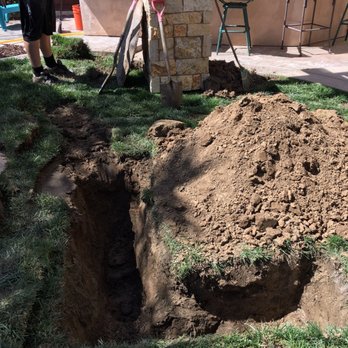 General Plumbing Services - Before...nice digging! - Plumbing Near Me - Menifee, California