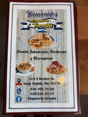 Menu photo 2 Pupuseria Teresita Sauk Rapids, MN Menu photo 2 Pupuseria Teresita Sauk Rapids, MN